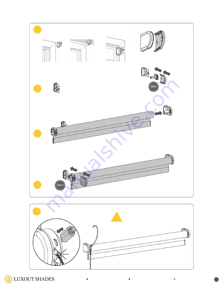 LuXout Shades MOTION MOTORIZATION Manual Download Page 7