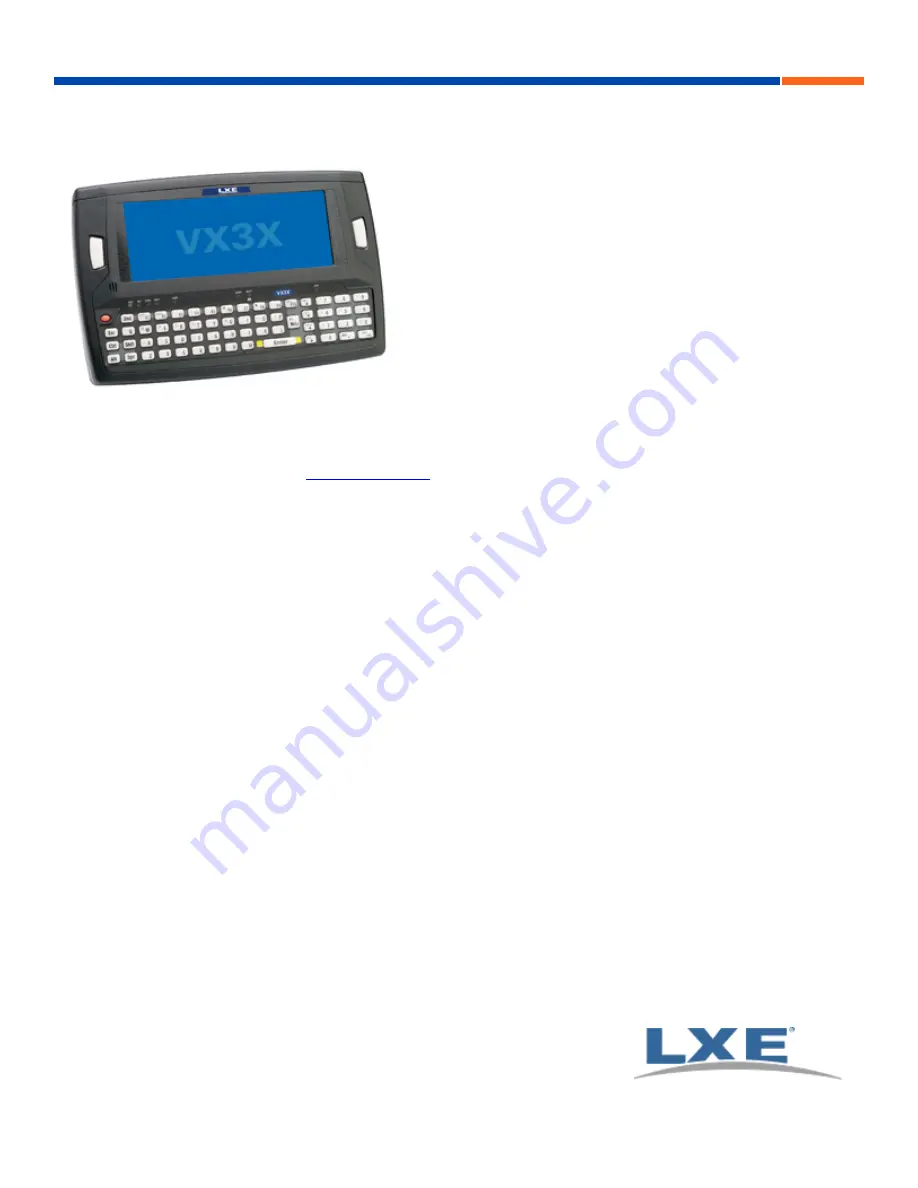 LXE VX3X User Manual Download Page 1