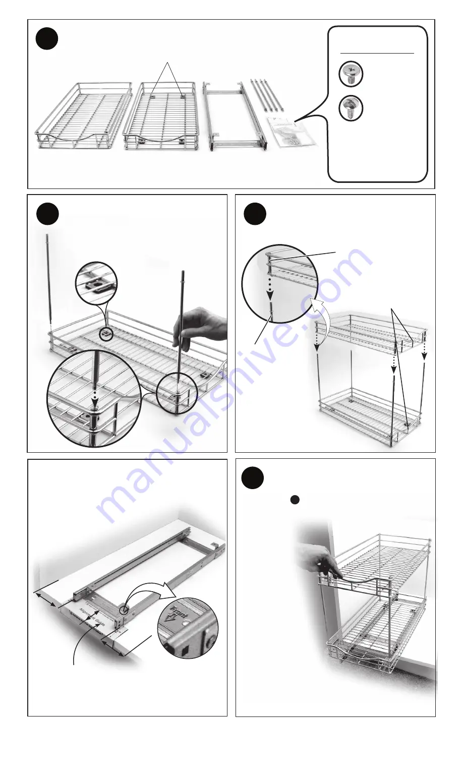 Lynk Roll-Out Double Drawer Скачать руководство пользователя страница 1