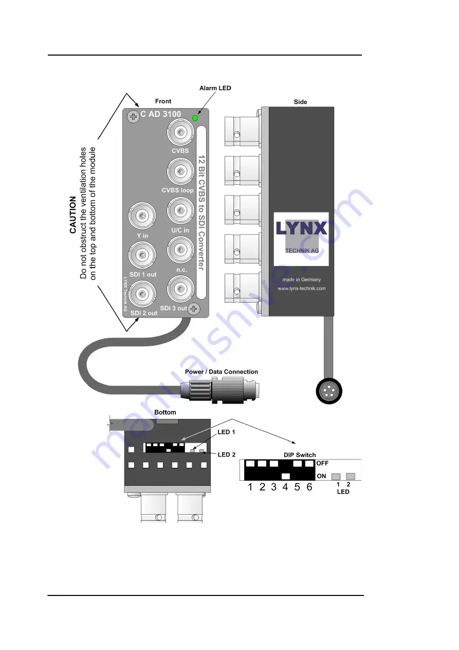 Lynx C AD 3100 Reference Manual Download Page 10