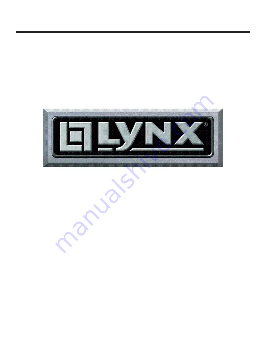 Lynx LN24BF Care & Use/Installation Manual Download Page 24