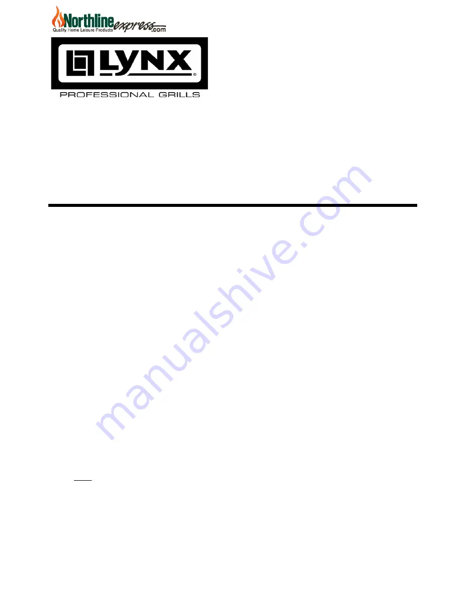 Lynx LOH1236 Installation Instructions Manual Download Page 1