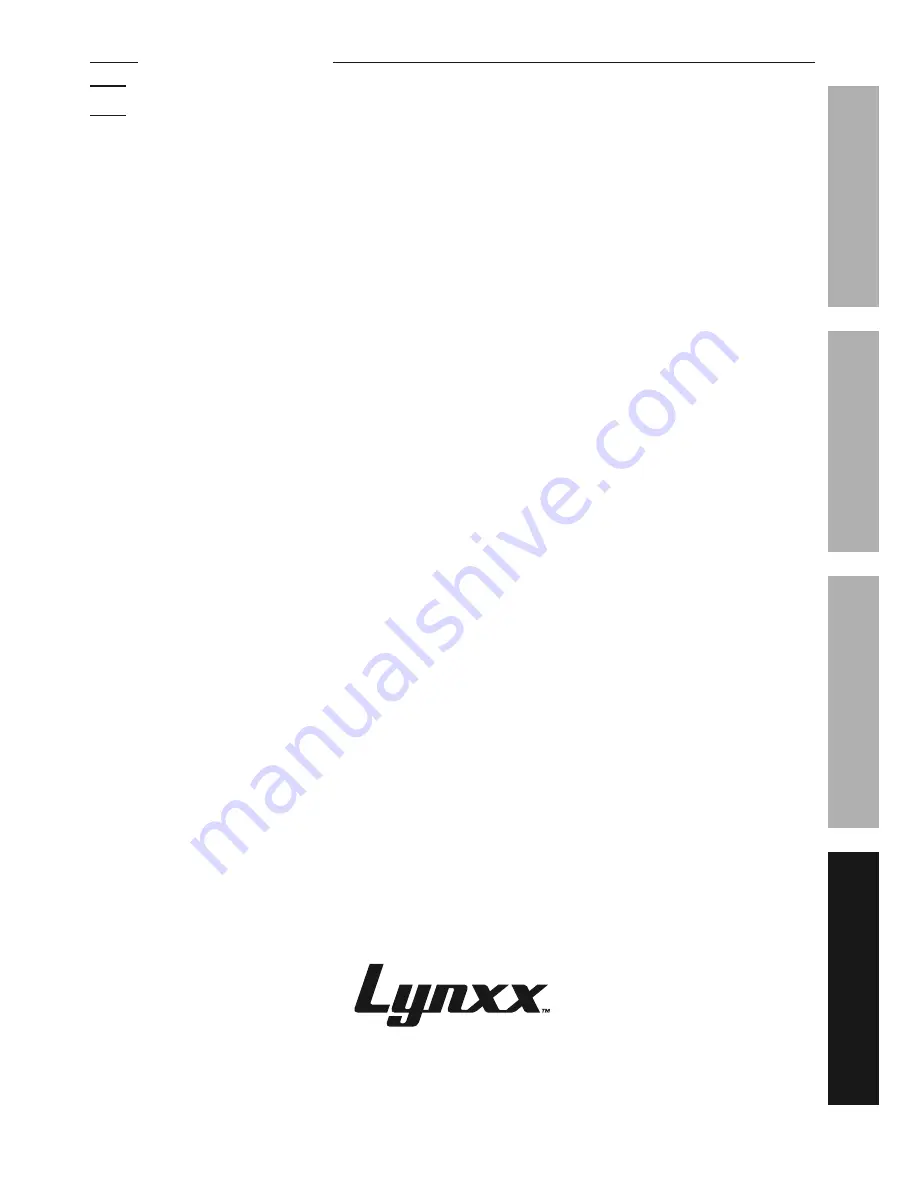 Lynxx 63284 Owner'S Manual Download Page 13