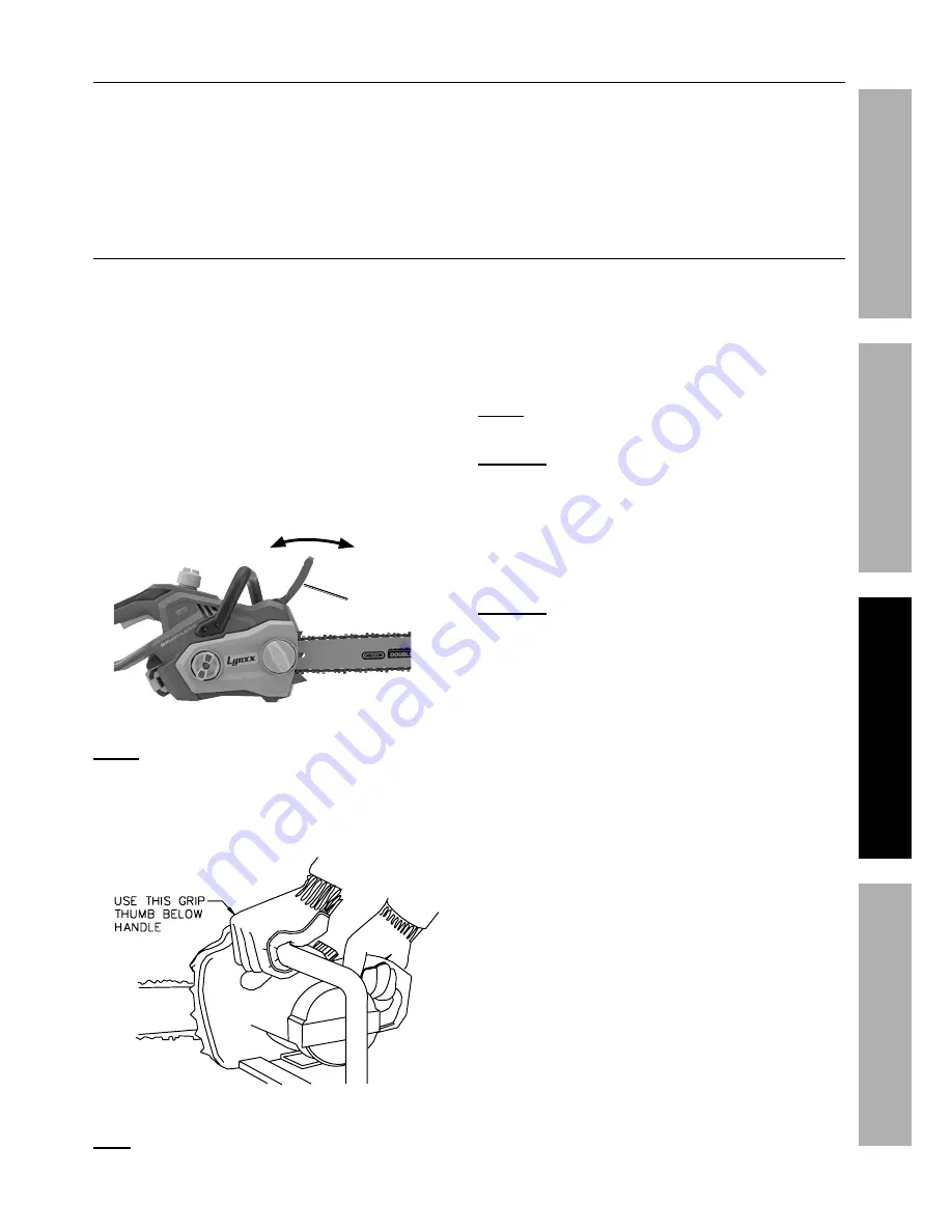 Lynxx 63287 Owner'S Manual & Safety Instructions Download Page 13