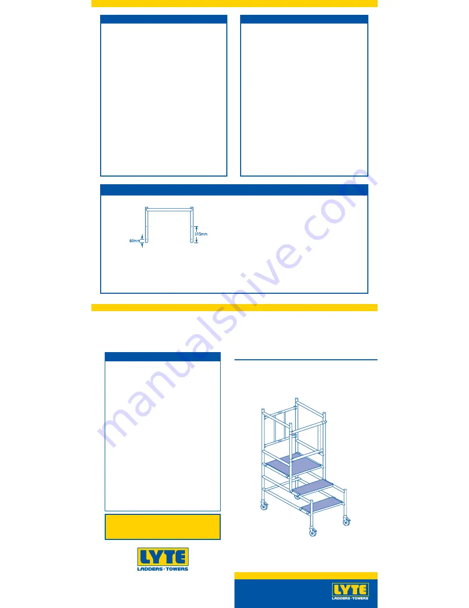 Lyte Industries Podium Steps Assembly Instructions Download Page 1