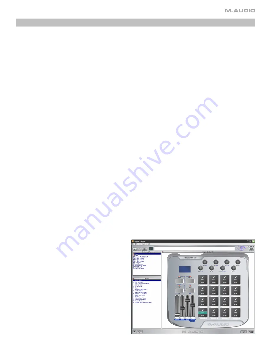 M-Audio Trigger Finger User Manual Download Page 8