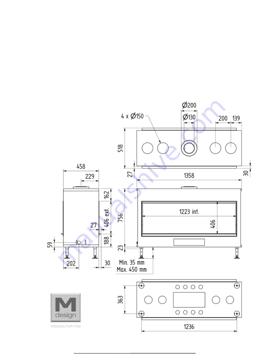 M Design LUNA 1000 DH Gold Gas Instructions For Installation And Use Manual Download Page 37