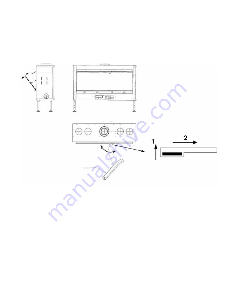 M Design LUNA1300 RD GOLD GAS Instructions For Installation And Use Manual Download Page 4