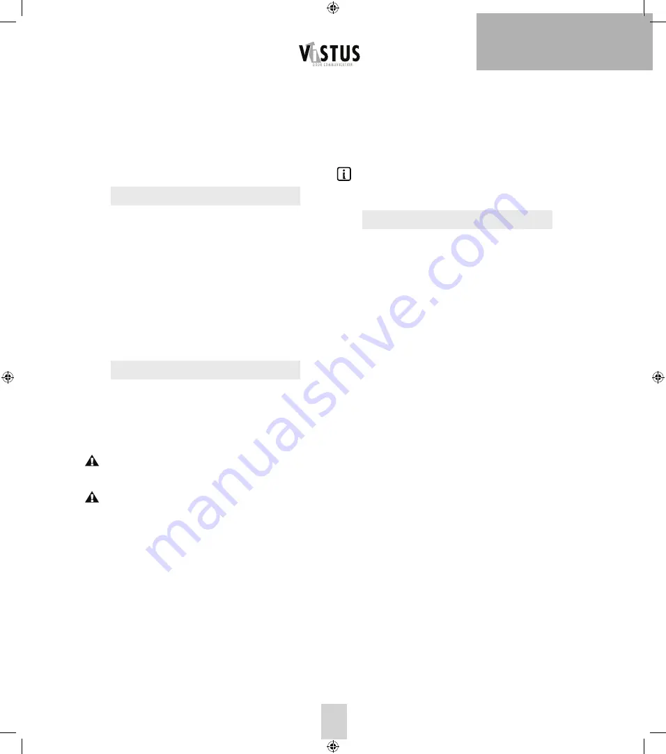 M-E VISTUS-VD Operating Instructions Manual Download Page 19