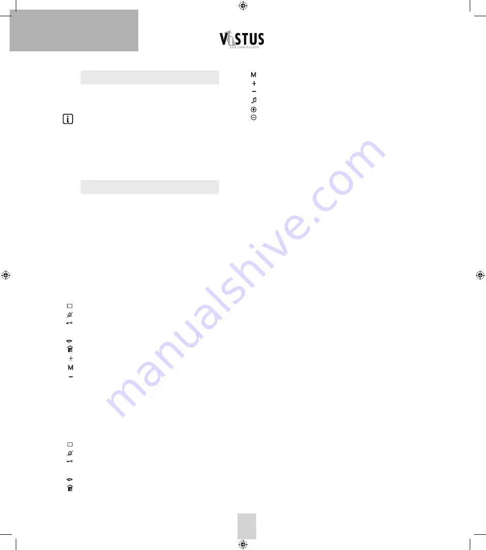 M-E VISTUS-VD Operating Instructions Manual Download Page 22