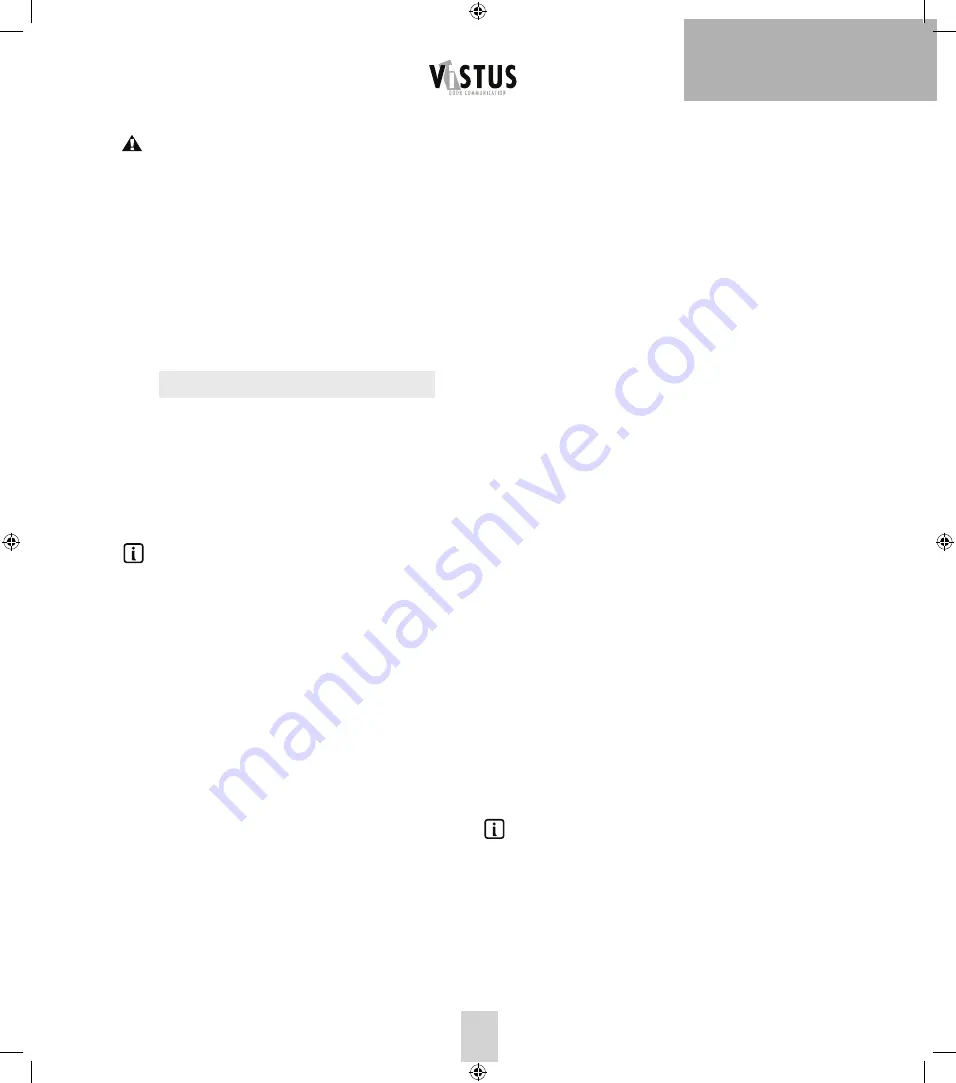 M-E VISTUS-VD Operating Instructions Manual Download Page 33