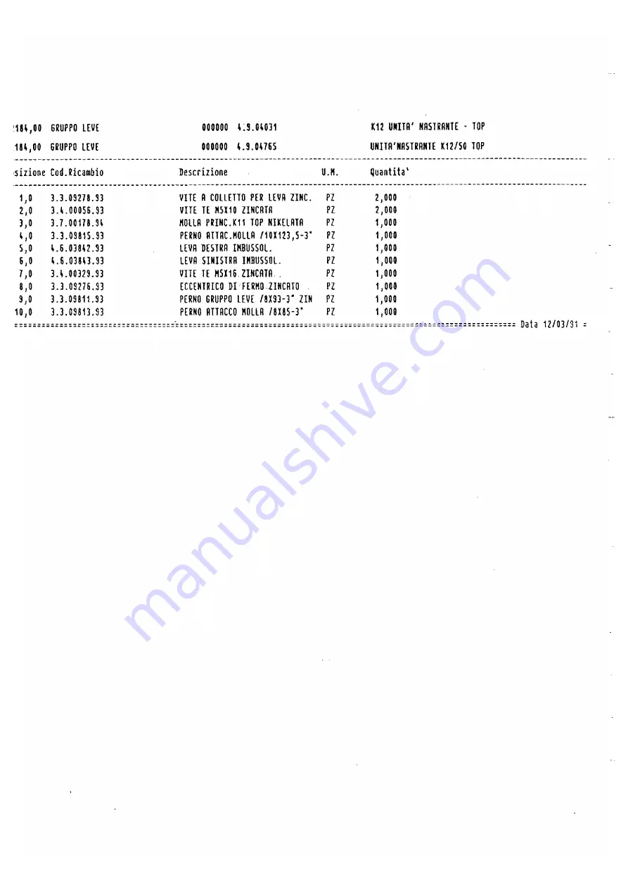 M.J. MALLIS GROUP Siat K12 Instructions And Spare Parts List Download Page 29