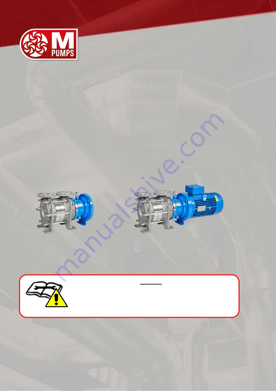 M Pumps SCE Series Скачать руководство пользователя страница 1