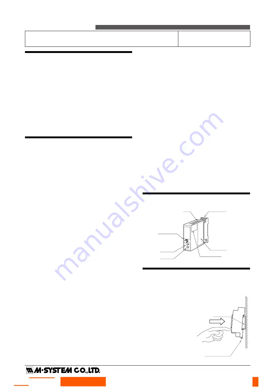 M-system Sentronic Mini-M Series Manual Download Page 4