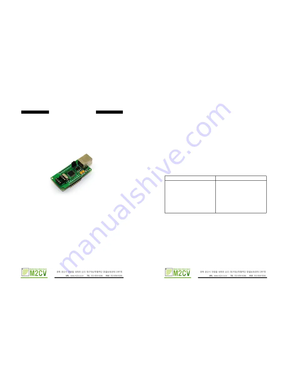 M2CV FT245 Manual Download Page 1