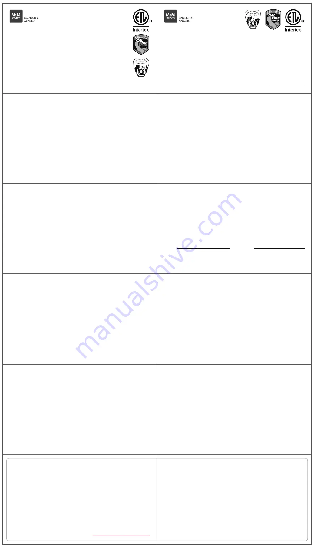 M2M MQ03-LTE-M-FIRE-AV Installation And Operation Manual Download Page 1