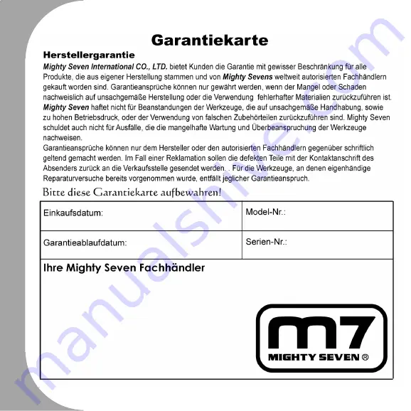 M7 QB-104 Manual Download Page 62