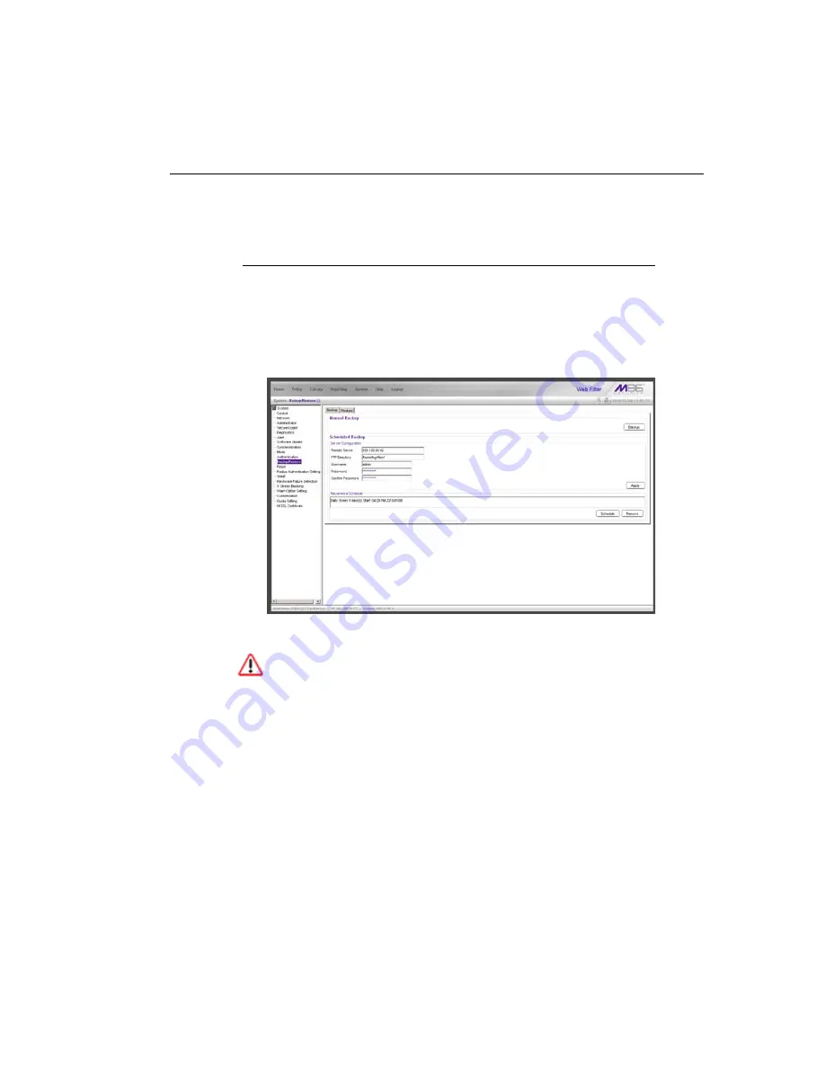 M86 Security Web Filter HL User Manual Download Page 179