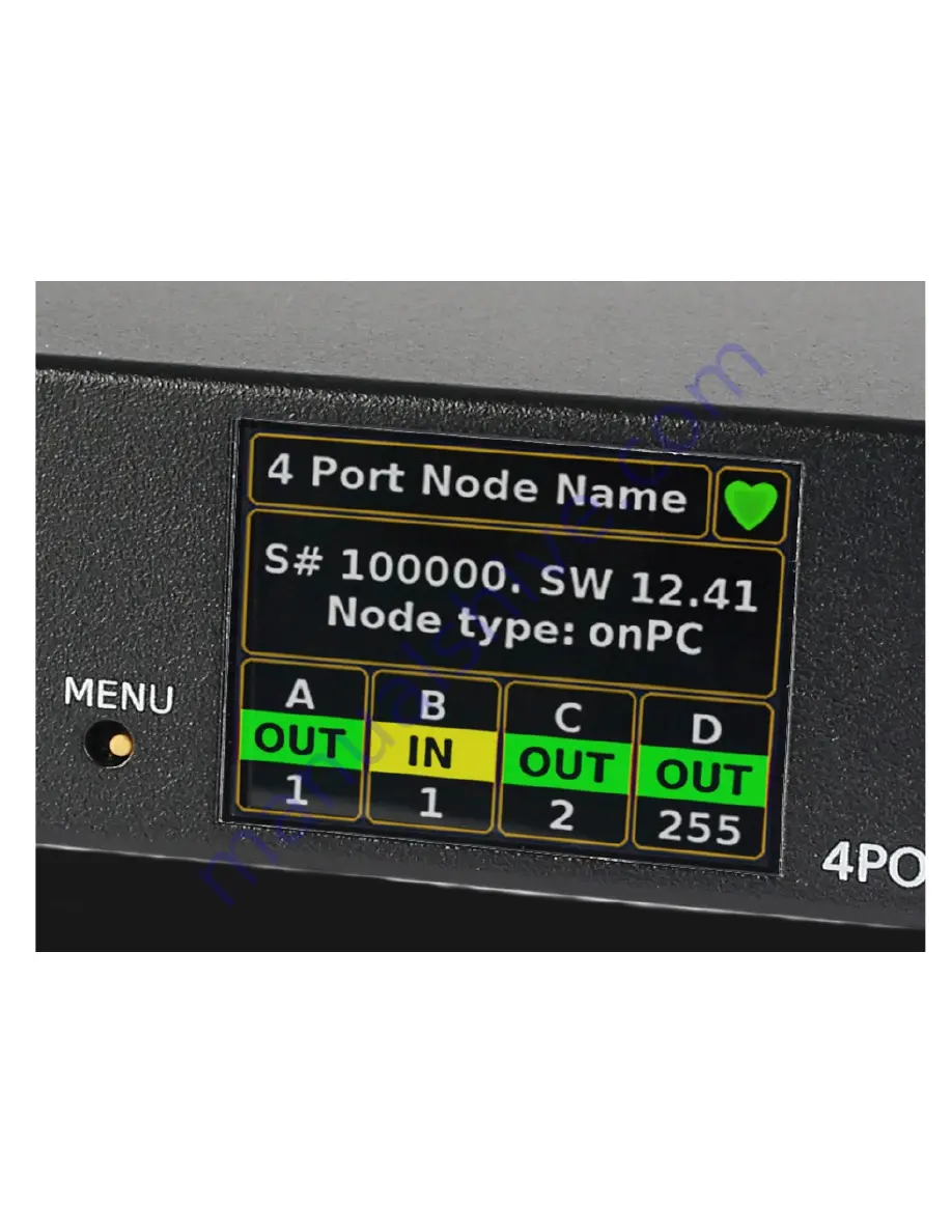 MA lighting 4Port Node onPC Скачать руководство пользователя страница 1