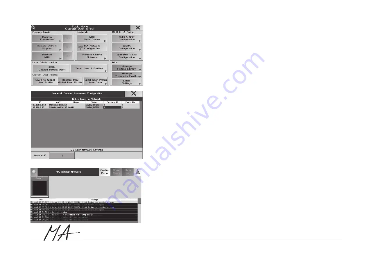 MA lighting dimMA Manual Download Page 36