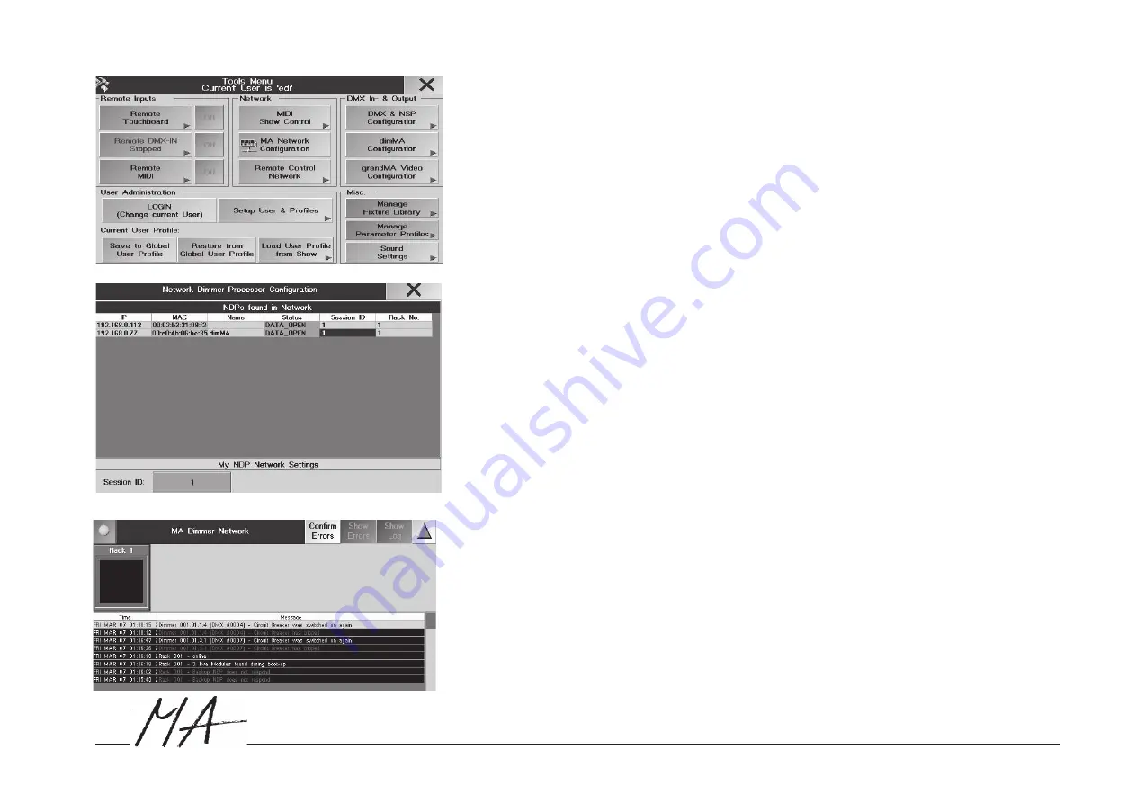 MA lighting dimMA Manual Download Page 98