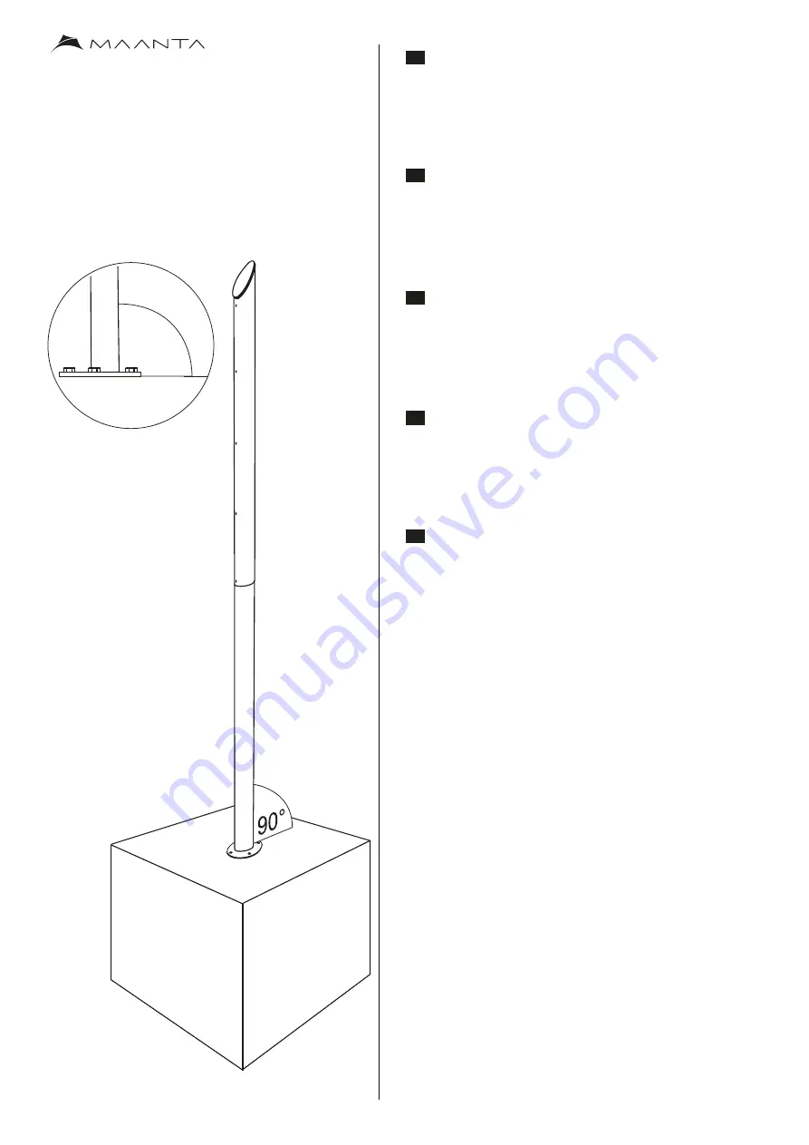 Maanta ULISSE 90 Instructions And Warnings Download Page 1