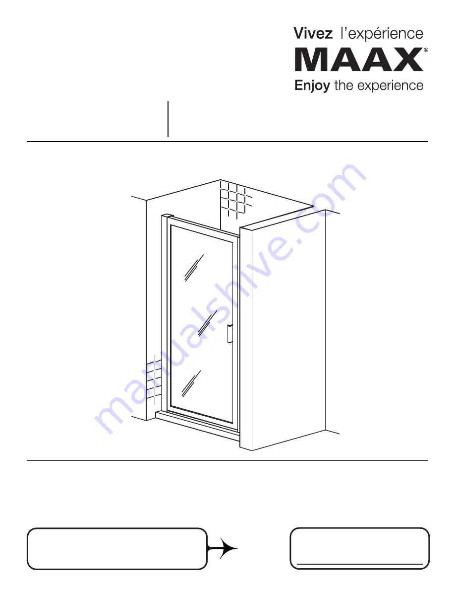 MAAX 104143 Installation Instructions Manual Download Page 1