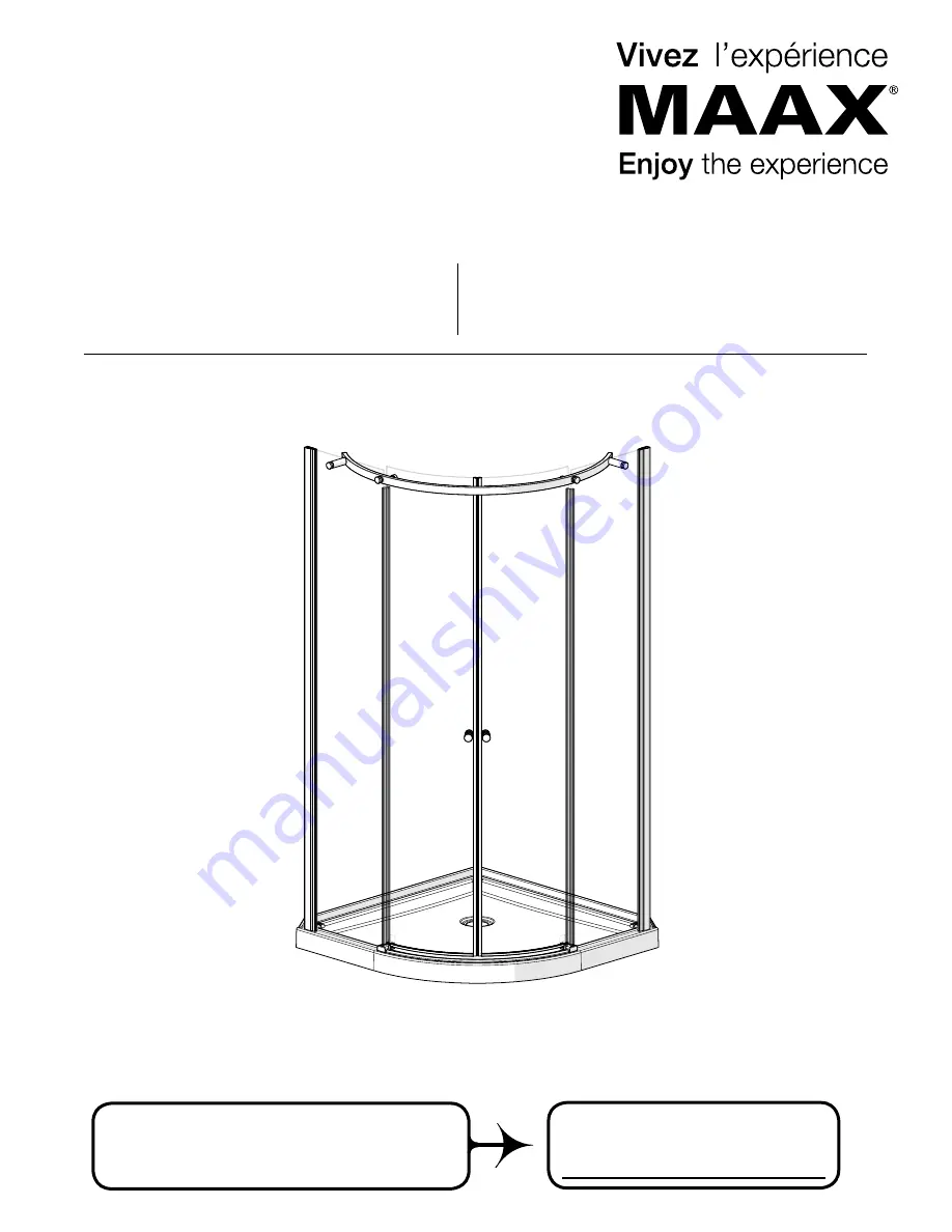 MAAX 300009 Installation Instructions Manual Download Page 1