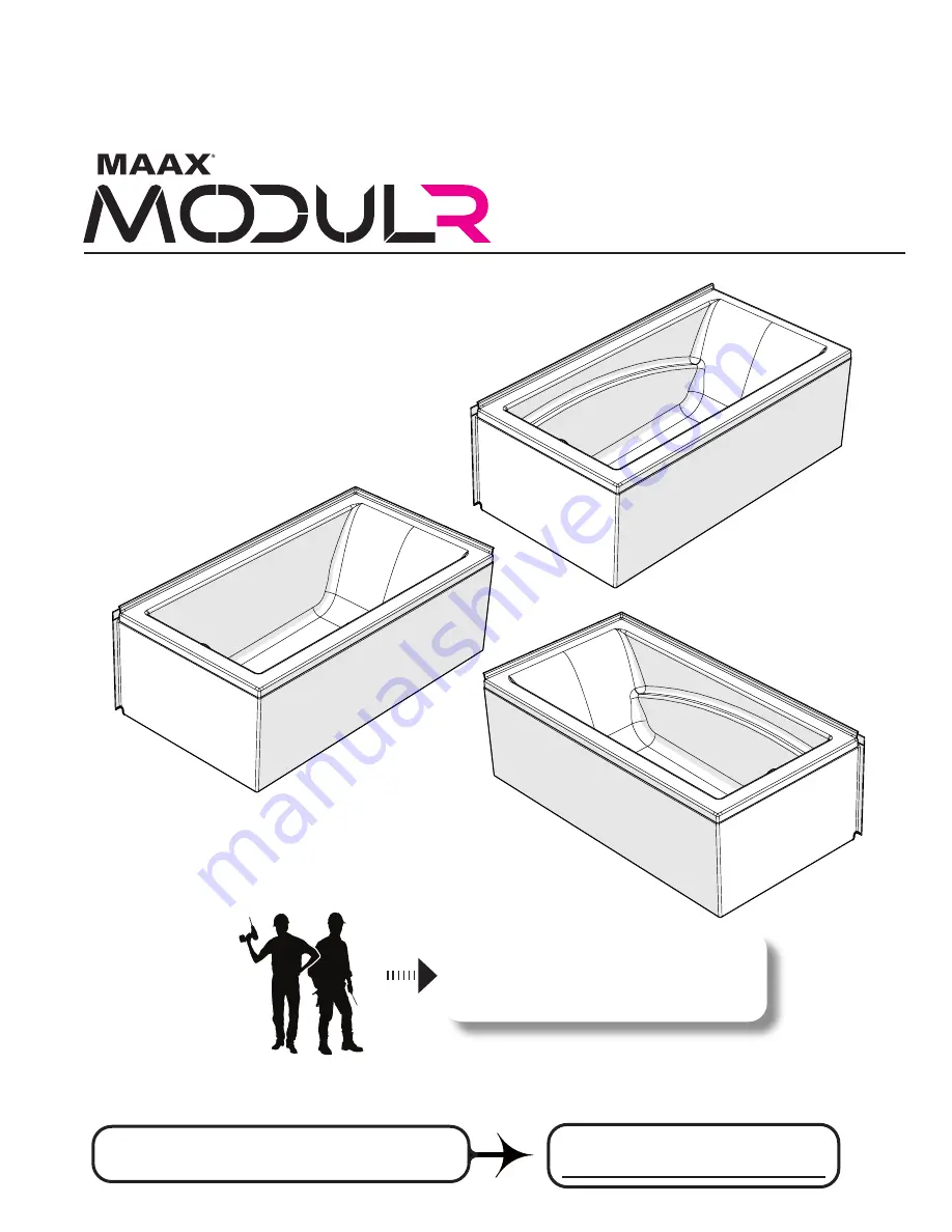 MAAX ModulR 410007 Installation Instructions Manual Download Page 1