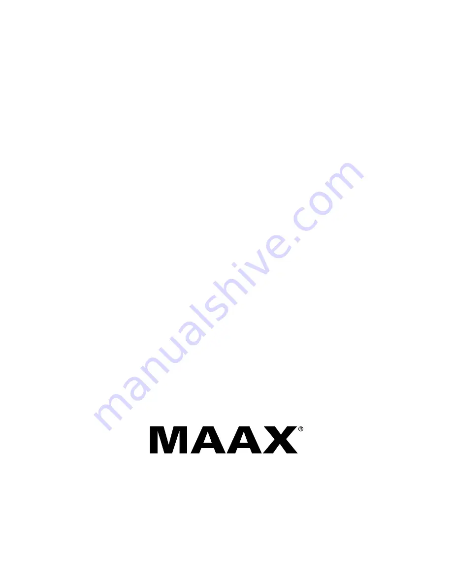 MAAX Urban 6036 S Installation Instructions Manual Download Page 16