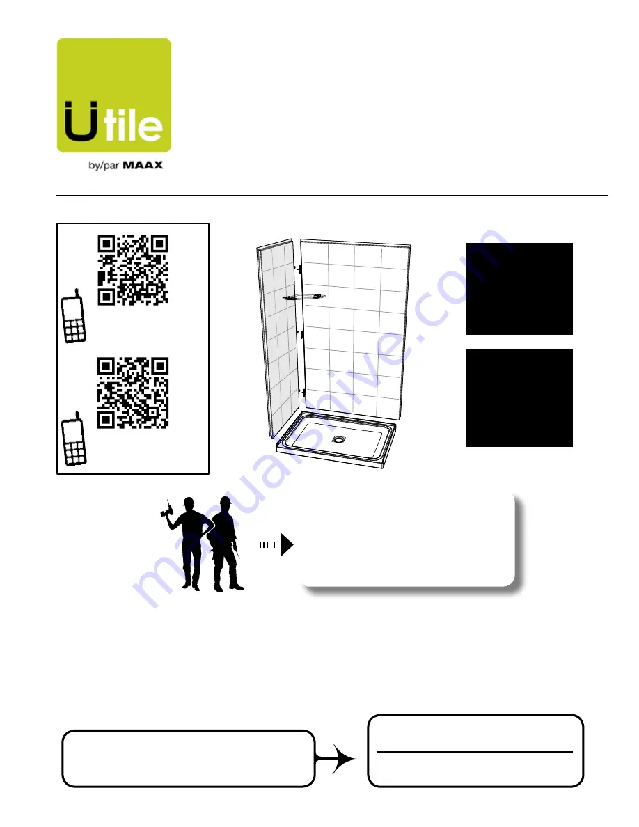 MAAX Utile Installation Instructions Manual Download Page 1