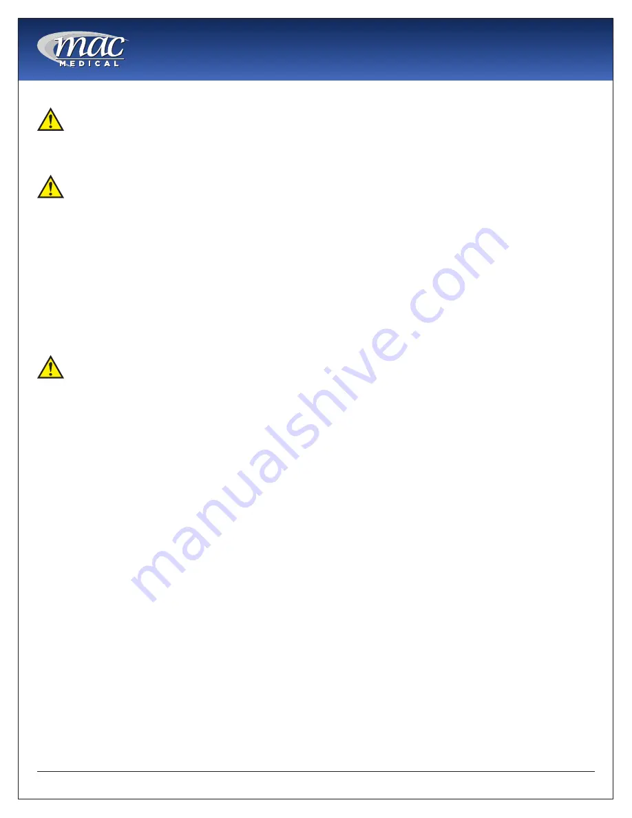 Mac Medical SS Series Instruction Manual Download Page 12