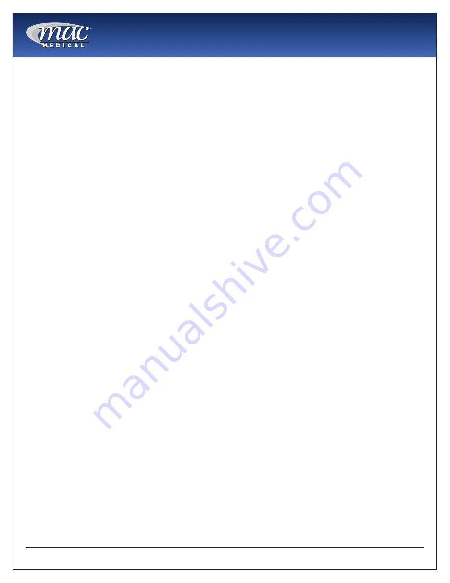 Mac Medical WT0004 Instruction Manual Download Page 4