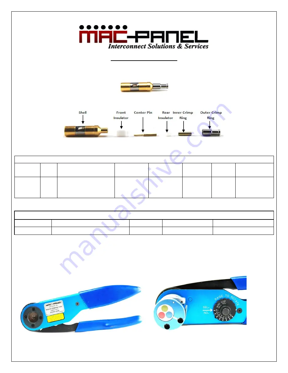 MAC Panel 7849211-30 Wiring Assembly Instructions Download Page 1