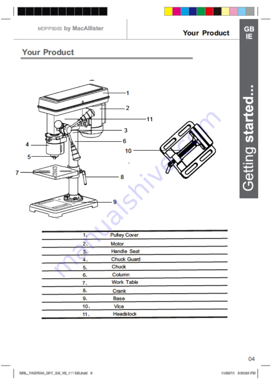 MacAllister MDPP500S Original Instructions Manual Download Page 4