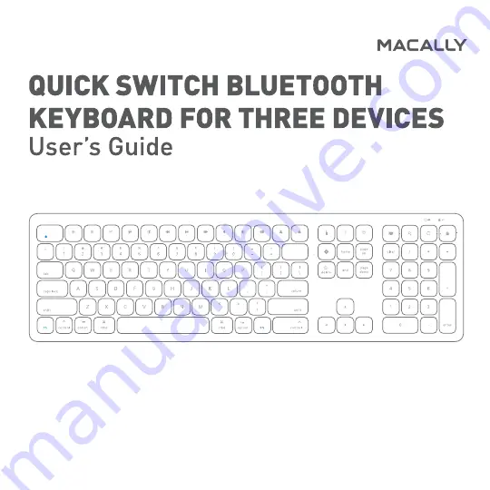 Macally BTWKEYMB User Manual Download Page 1