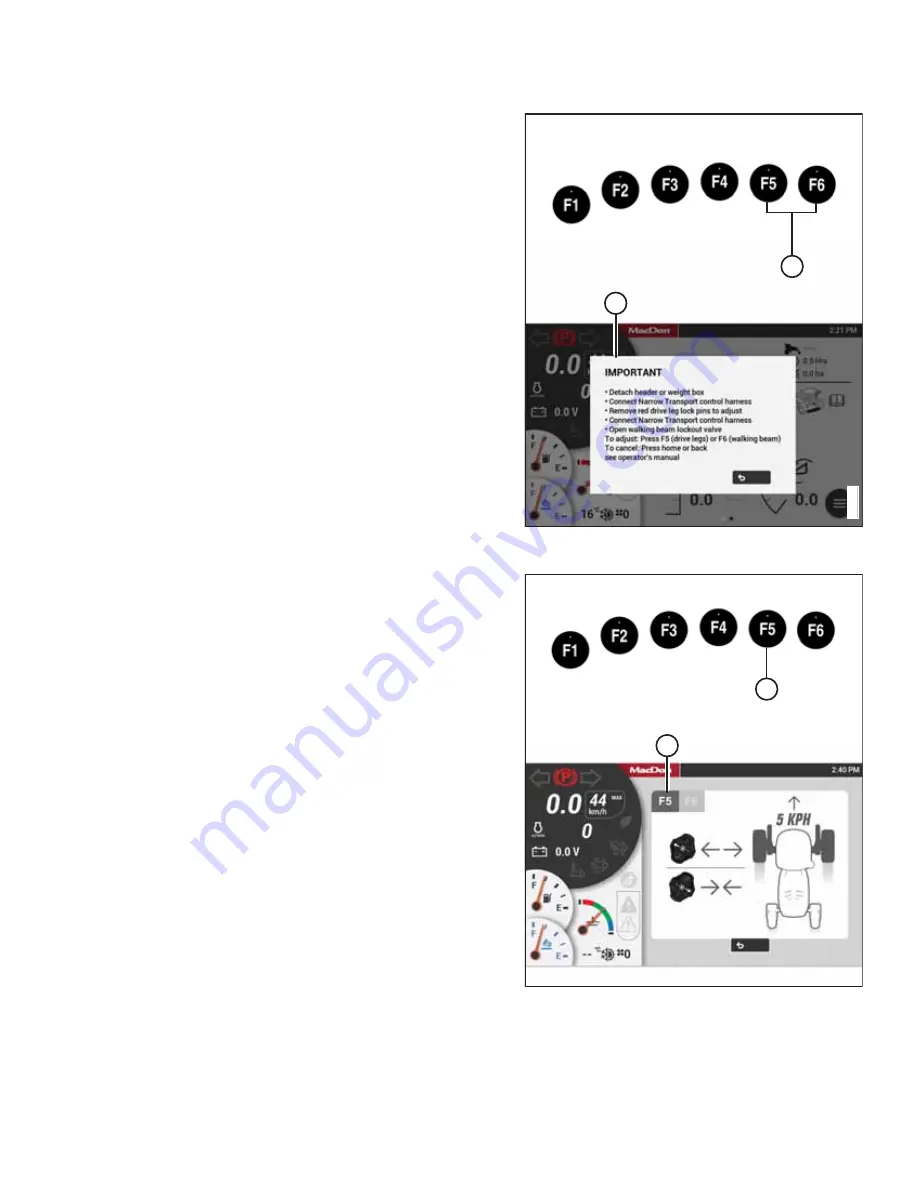 MacDon M2170NT Operator'S Manual Download Page 251