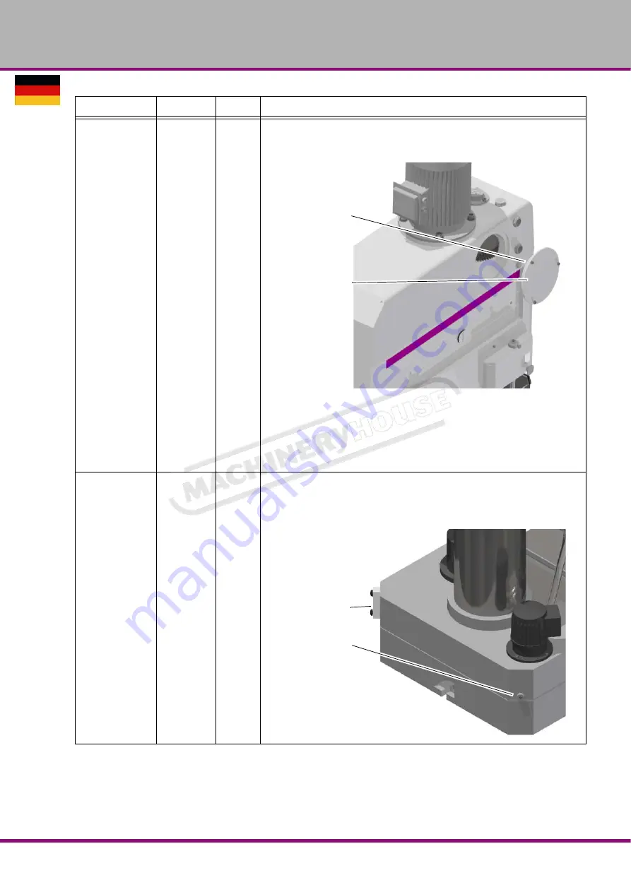 MachineryHouse HAFCO METALMASTER GHD-55G Operation Manual Download Page 46