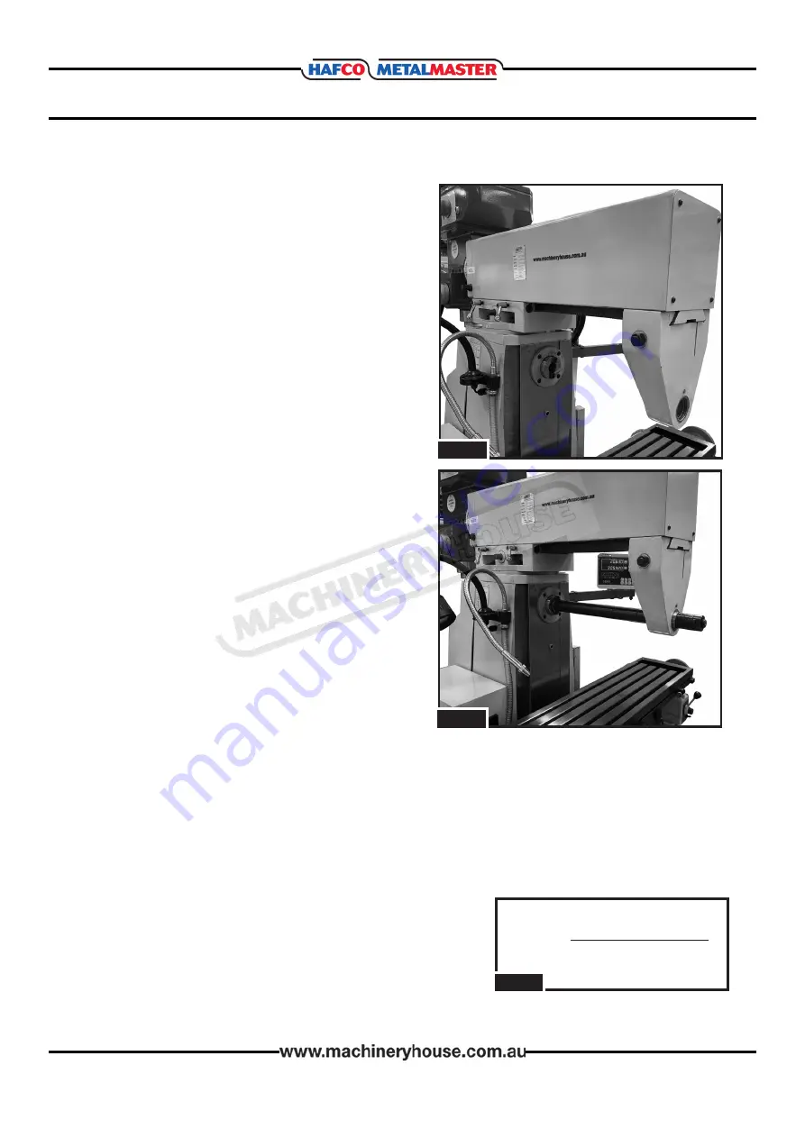 MachineryHouse Hafco MetalMaster HM-51B Operation Manual Download Page 24