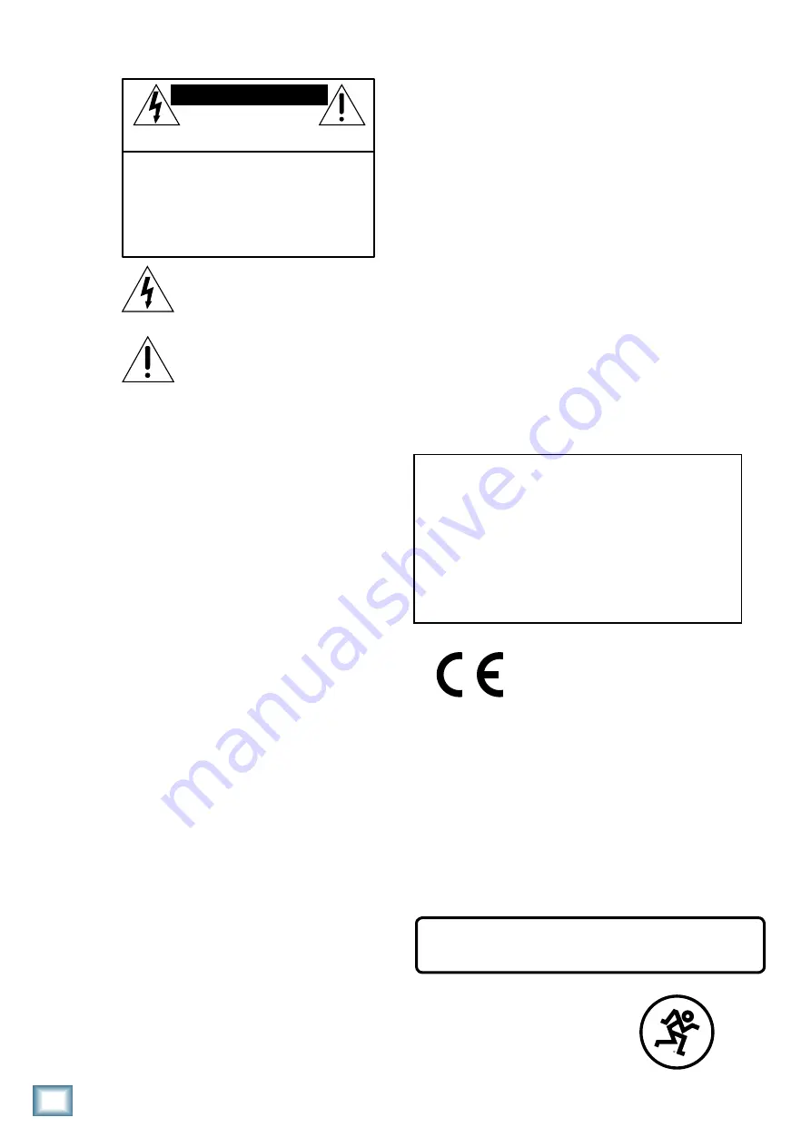 Mackie C4 Pro Quick Start Manual Download Page 2