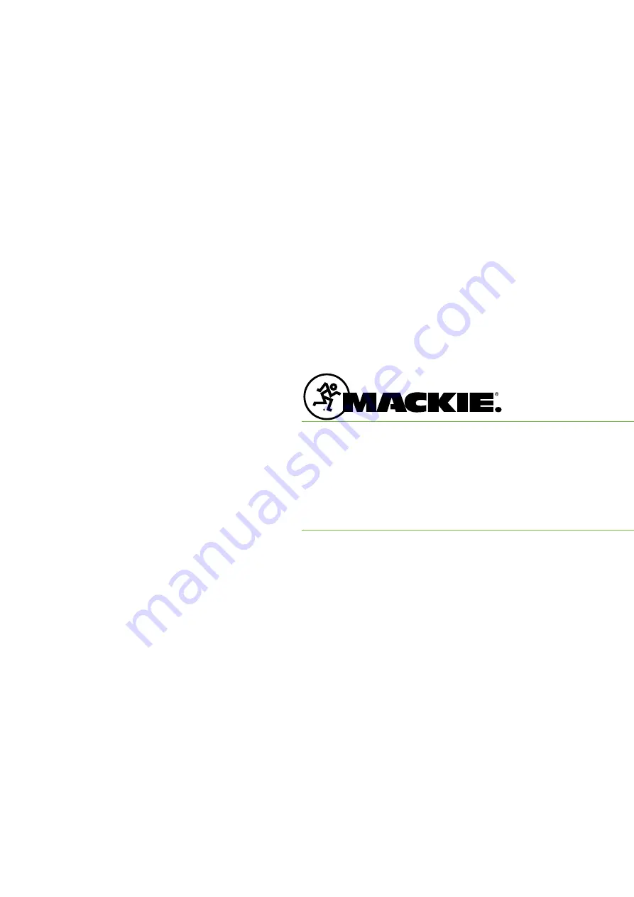 Mackie MDB-1P Owner'S Manual Download Page 15