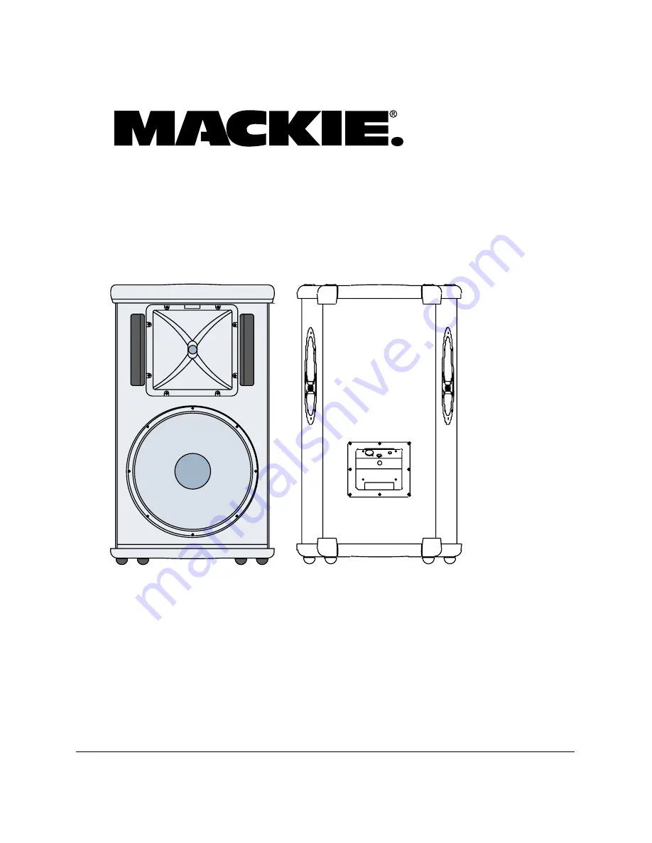 Mackie S500 Series Скачать руководство пользователя страница 1