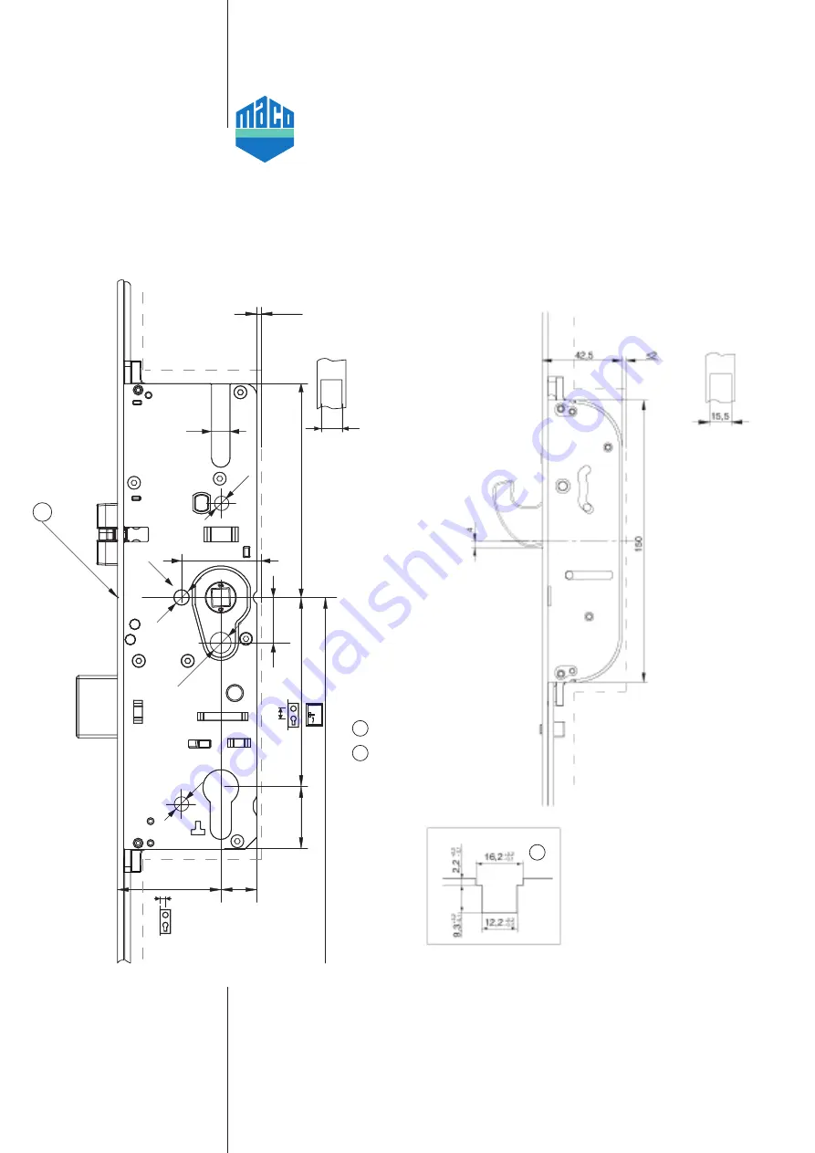 Maco PROTECT STABLE DOOR LOCK Assembly Instructions Download Page 4