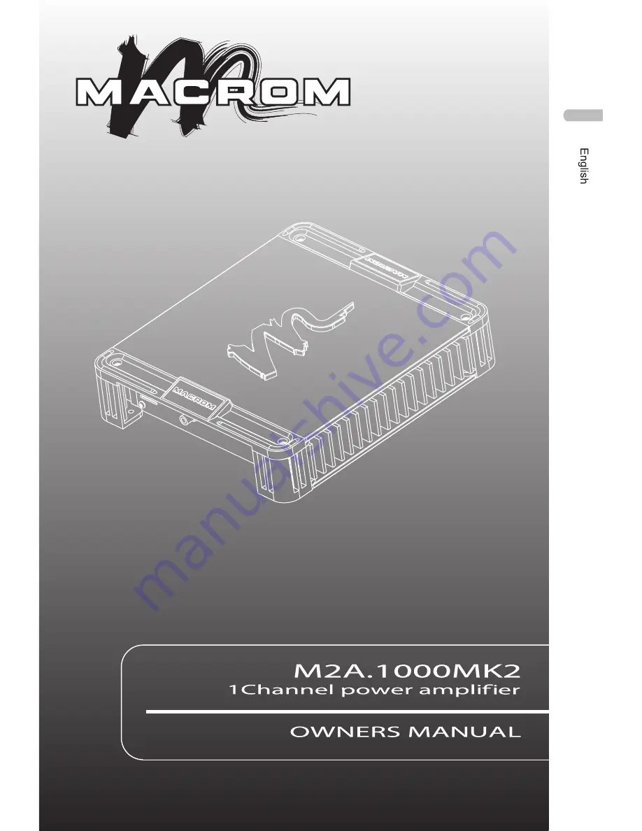 Macrom M2A.1000MK2 Скачать руководство пользователя страница 1