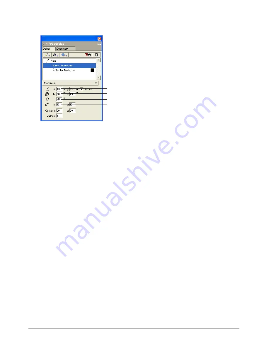 MACROMEDIA FREEHAND MX 11 Use Manual Download Page 198