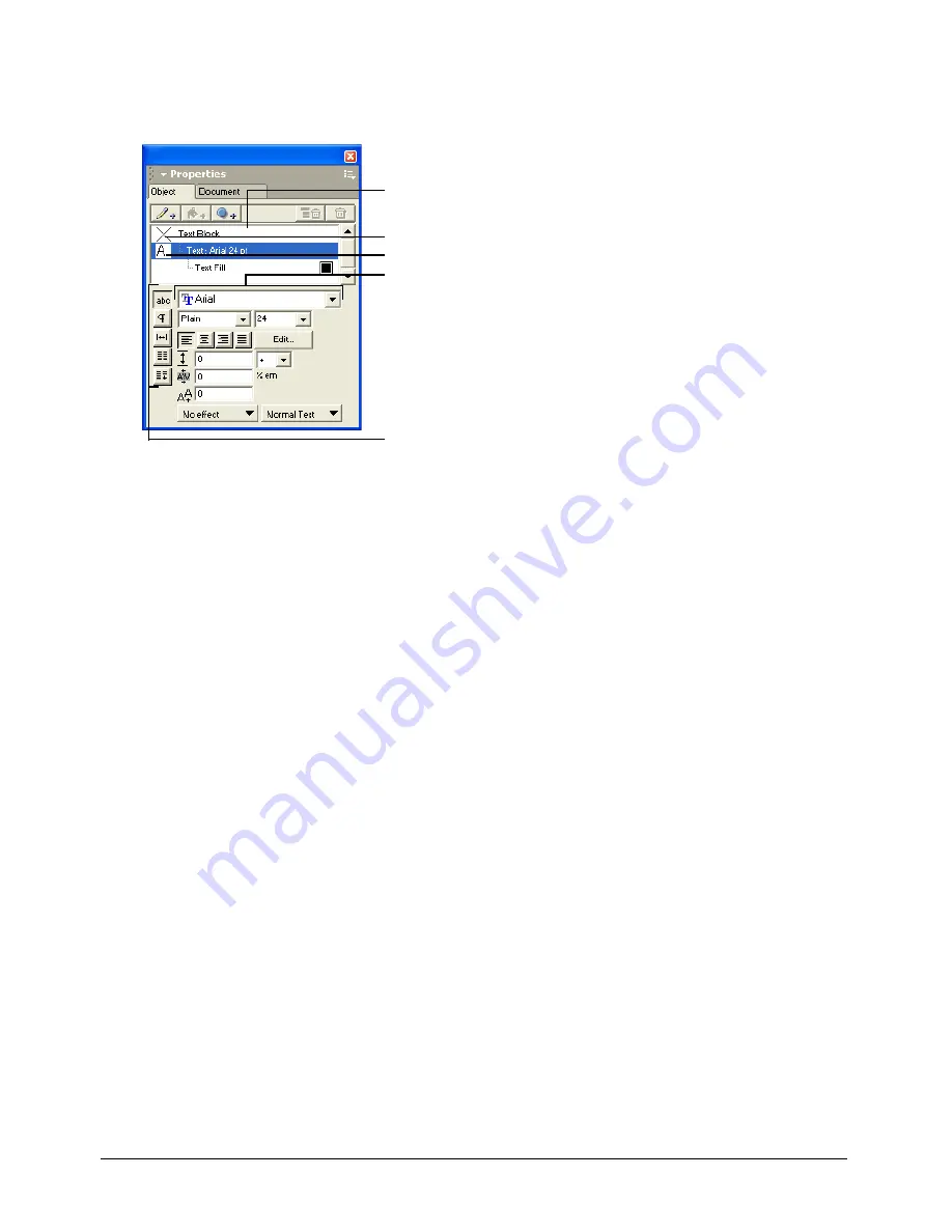 MACROMEDIA FREEHAND MX 11 Use Manual Download Page 248