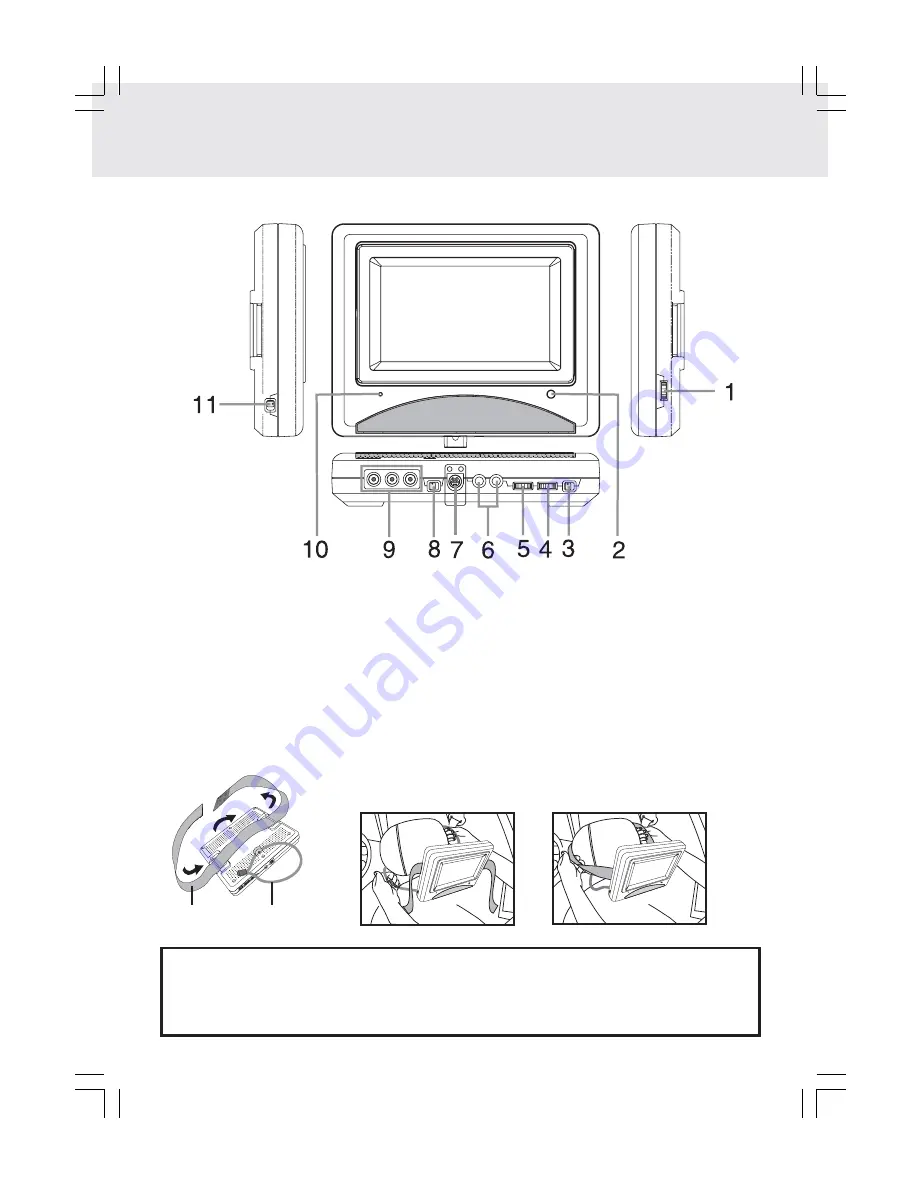 Macrovision Corporation Dual Screen Portable DVD Player Скачать руководство пользователя страница 9