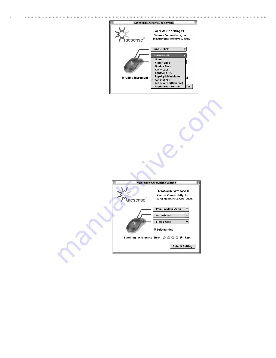 Macsense AeroMouse UM-160 User Manual Download Page 8