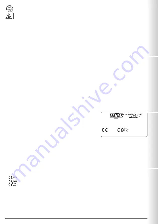 Madas JW-1 Series User Manual Download Page 15