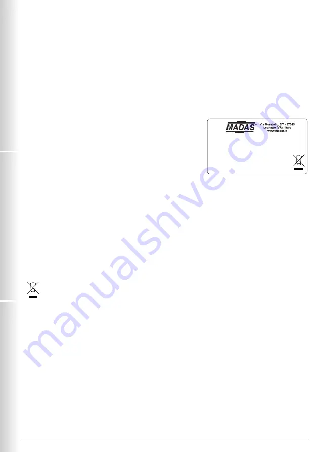 Madas MP16/RM N.A. DN 15 Manual Download Page 12